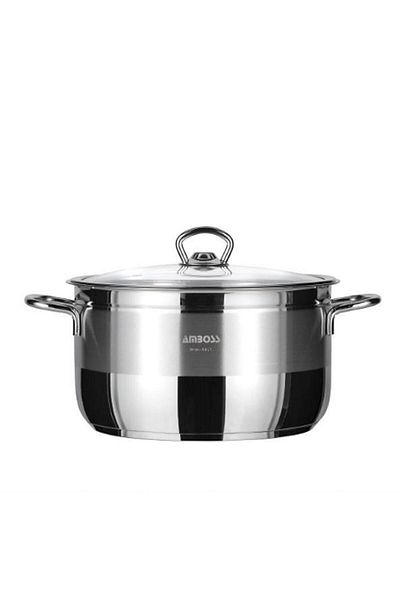 Amboss Ambos Saphire 26 Cm Deep Pot - Glass Lid