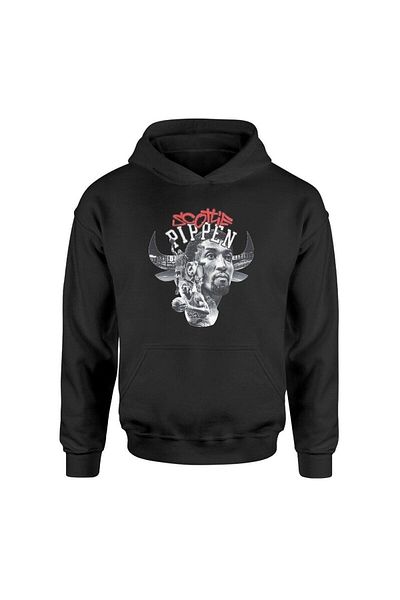 Pisa Art Scottie Pippen Retro Black Hoodie