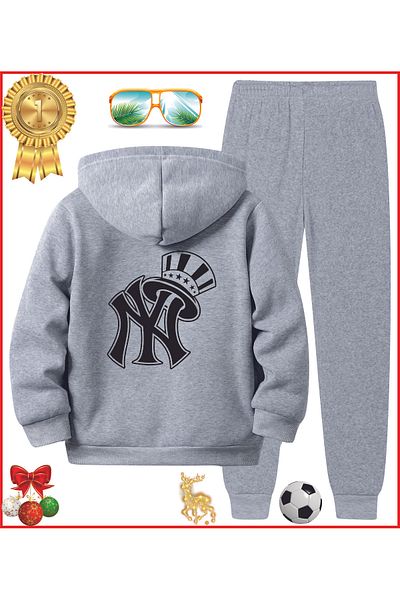 HOFFNUNG Full Zip N Y Amercan Hat Oversize Tracksuit