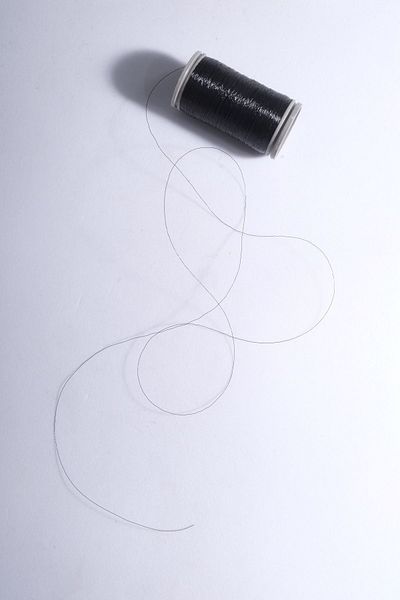 Eskişehir hobi sanat 200 μέτρα Μαύρο Χρώμα Ghost Rope 0,10 mm Σχοινί