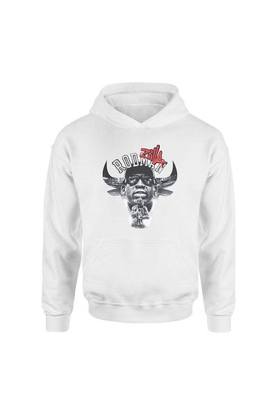Pisa Art Zilla Rodman Retro White Hoodie