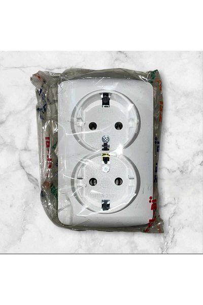 ELBİ Surface Mounted Double Socket - Comfortable Cutting