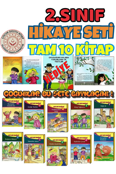 Ata Yayıncılık 2 Ve 3.sınıflar Için Okumayı Sevdiren Hikaye Kitabı Seti