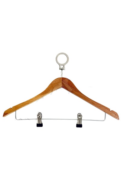 PRİVATE 10 buc. tip hotel, din lemn, fustă, pantaloni, haine, costum, umeraș original, umeraș cu inel