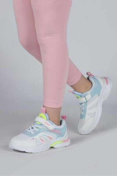 Jump 30053 White - Pink Girl's Sneaker Casual Sneakers
