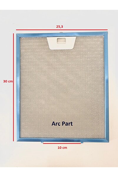 Arçelik Tek Mandallı Aspiratör-davlumbaz Alüminyum Filtre - 25,3 X 30 Cm Tırn...
