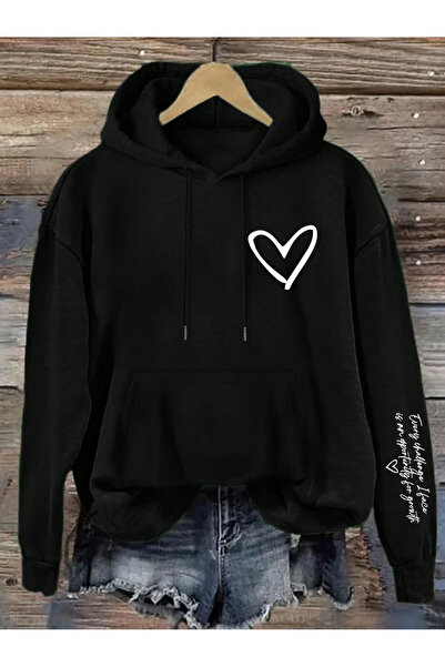 Vordevia Φούτερ με μανίκια με σχέδιο καρδιάς