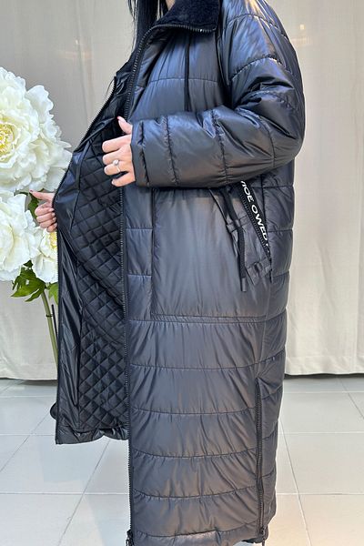 GÖKSEL Plus Size Maxi Plush Coat - -20