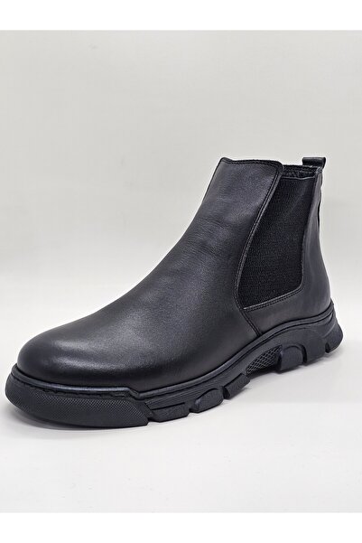 Modesa Hakiki Deri Kaydırmaz Taban Çift Lastikli Günlük Erkek Bot