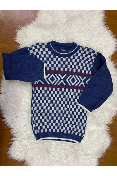skycott Pulover pentru copii cu mânecă lungă cu model cu gâtul turn