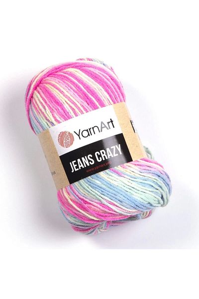 Yarnart Jeans Crazy - Μαρμάρινο νήμα πλεξίματος στο χέρι Ebruli-7205