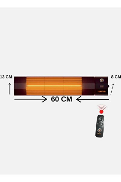 nevhas 1800 watt kumandalı iş/dış mekan ısıtıcısı