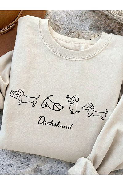 Vordevia Φούτερ με στάμπα Dachshund Sweet Dog