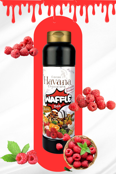 Cacao havana 1000 gram Havana Ekstra Frambuazlı Waffle & Krep & Pankek Sosu
