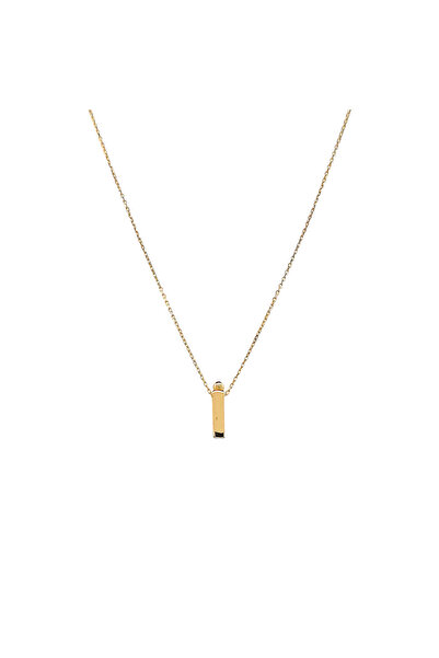 an altın nesil Altın Nesil - 14 Ayar İ Harfli Hayalet Zincirli Altın Kolye