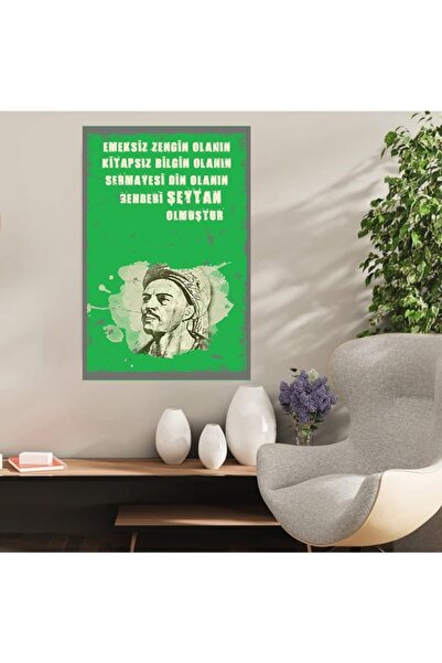 DURUSOY Ξύλινη ρετρό αφίσα από MDF, Αστεία ατάκες, Γραφές τοίχου, Τοπίο, Ιστο...