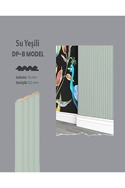 Emek Yapı Mdf Duvar Paneli Dp-b Model Pvc Kaplama 12cm*250cm Su Yeşili