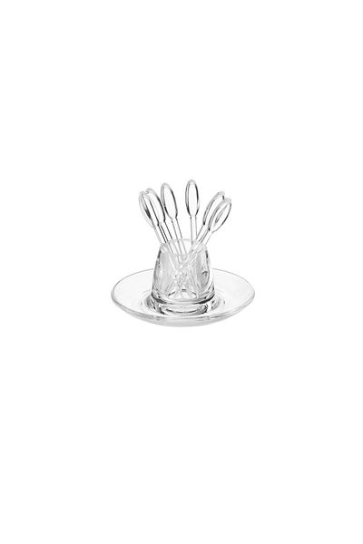 Dania Clear acrylic date fork holder