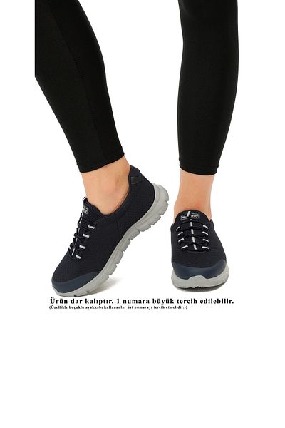 WALKWAY Comfort Women's Sneakers - Navy Blue-Ice Flexible g
