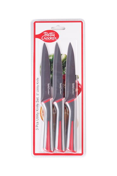 BETTY CROCKER 3pcs  12.7cm S/S Utility Knife