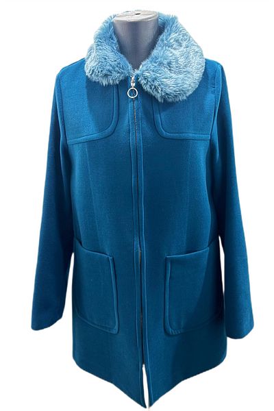 KTN KOTN NORMAL FIT GULER FUR CALITATE FEMEIE PALTOANĂ