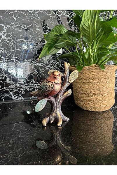 MGS COLLECTION Dekoratif Dalda Kuş Biblo Dk Takım