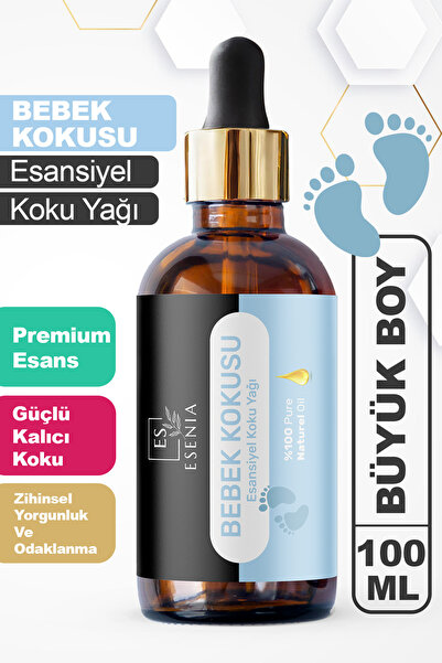 ESENIA Bebek Kokusu Esansiyel Uçucu Yağı Buhurdanlık Difüzör Esansı oda banyo...