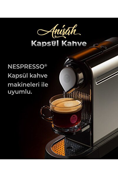 Anisah Coffee Extra Aroma Kapsül Kahve | 10'lu | Nespresso Uyumlu | Alüminyum Kapsül
