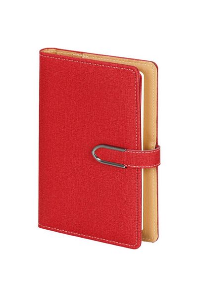 Copyder Caiet cu copertă 14,5 x 23 cm 70g. Foaie de cremă de fildeș 224, piele termică cu cataramă metalică
