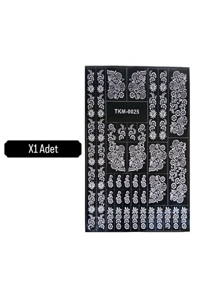 Metler Hint Kınası Için Kolay Desen Sticker Hint Kınası Deseni 1 Adet