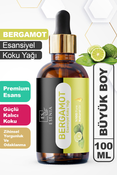 ESENIA Bergamot Esansiyel Uçucu Yağı Buhurdanlık Difüzör Esansı oda ve banyo ...