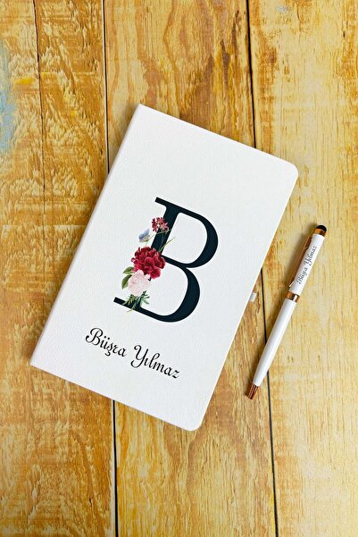 HediyeHanesi Kişiye Özel İsimli Ajanda Not Defteri ve Kalem Seti 2413W03