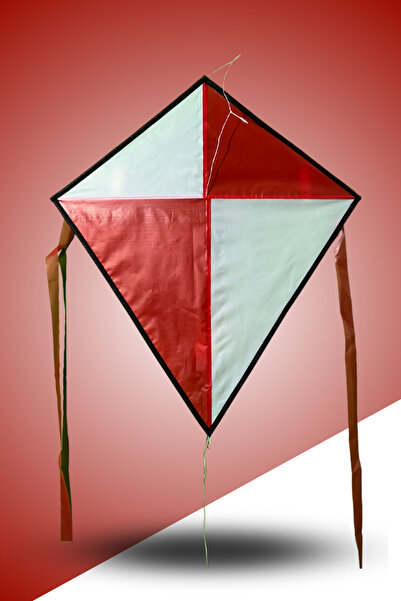 GÜLEN UÇURTMA Kumaş Çerçeveli Elmas Uçurtma / Kum Saati