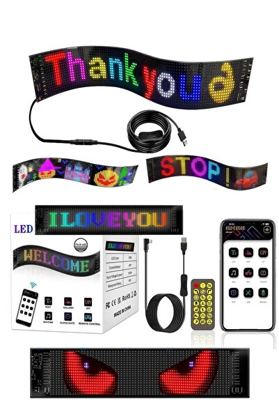 PREPARE 133 Cm İşyeri Tır Kamyon Otobüs Uyumlu Rgb Led Panel 19,2x133cm Ölçü ...