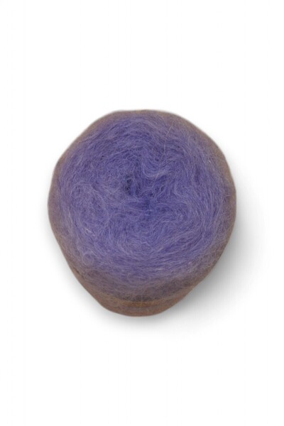 Ece Örgü Tasarım Atölyesi Mor Renkli, Bol Tüylü, Moher Yün Örgü Ipi (200 GR.)