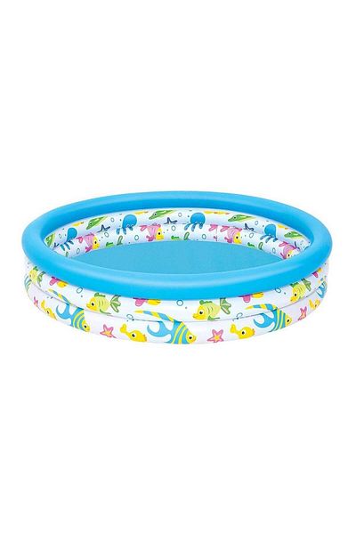 BESTWAY Fish Pattern Bastway Pool - 3 Compartments, 205X25 cm 51008