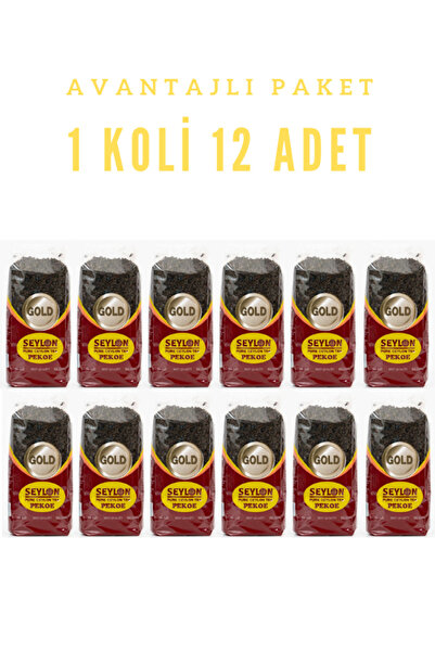 Seylon Seylon 500 gr Seylon Pekoe Gold Ceylon Tea 12 Adet Ithal Seylan Sri La...