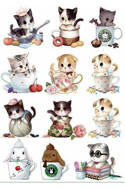 Sticksy Cat Stickerphone Laptop Notebook Tablet Notebook Flask Sticker Sticker St1066