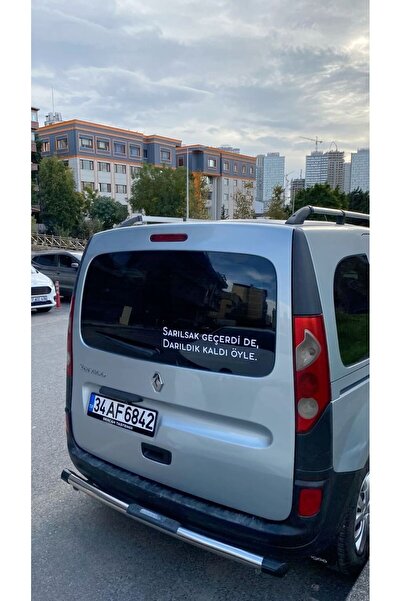 ömür tuning ARAÇ ARKASI YAZI SÖZ STİCKER (60 CM) BEYAZ