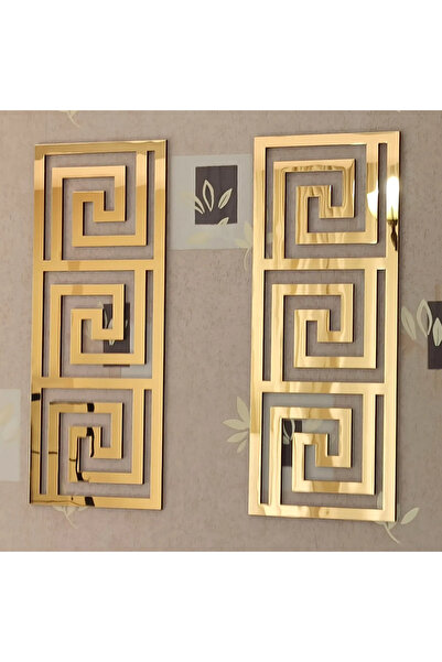 EYKA STORE Şık Asimetrik Kesim Duvar Dekoru 2 li