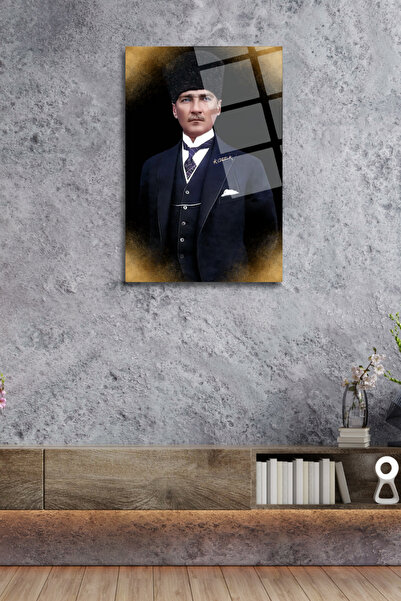 HMDS CONCEPT Mustafa Kemal ATATURK Pictură pe sticlă 100