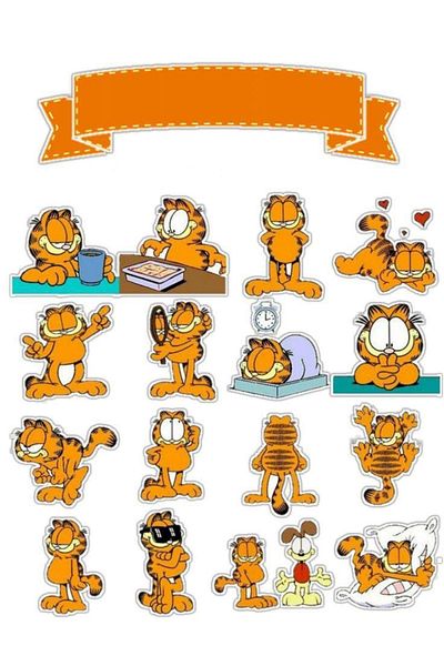 Sticksy Garfield Stickerphone Laptop Notebook Tablet Notebook Flask Sticker Sticker St1061