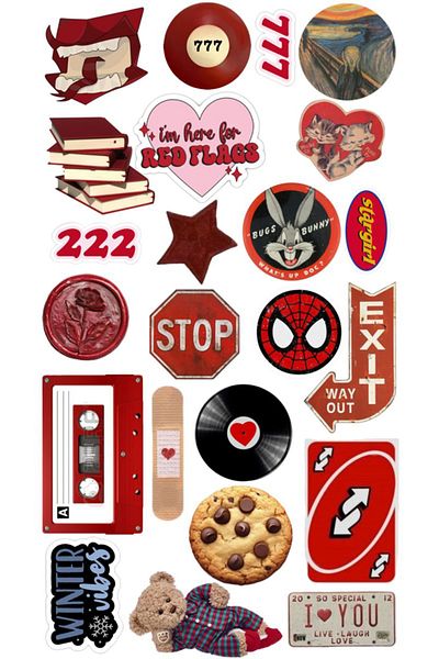 Sticksy Y2K Sticker Phonelaptop Notebook Tablet Notebook Flask Sticker Sticker St1057