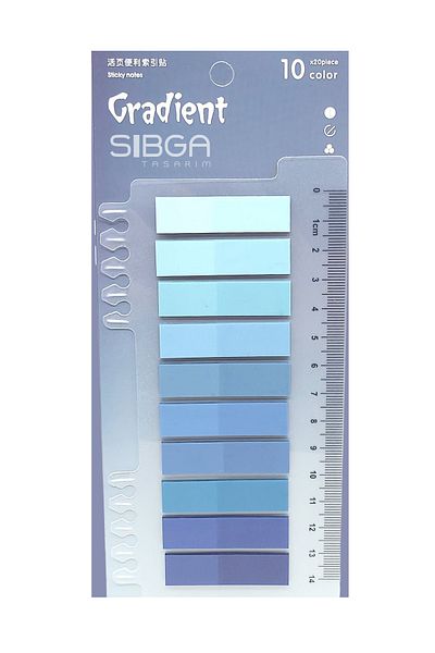 sibga tasarım Transparent Colored Postit Post-it Post It.Bookmark Bookmark Postit Sticker Note Paper 200 Sheets