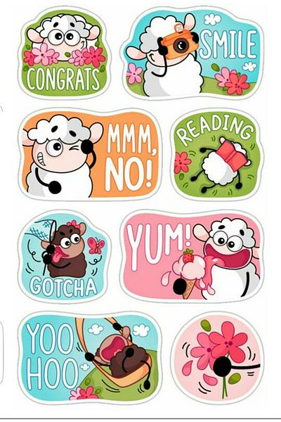 Sticksy Funny Sheep Stickerphone Laptop Notebook Tablet Notebook Flask Sticker Sticker St1119