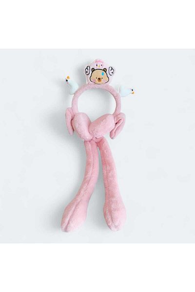 Aware Time Children's Plush Figured Movable Ear Movable Sound Winter Earmuff