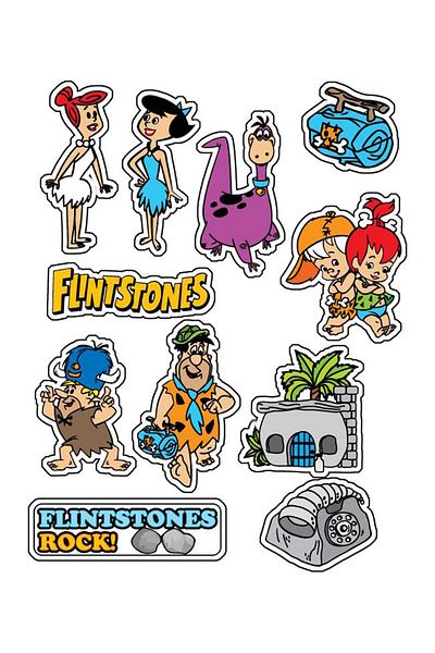 Sticksy Stone Age Stickerphone Laptop Notebook Tablet Notebook Flask Sticker Label St1052