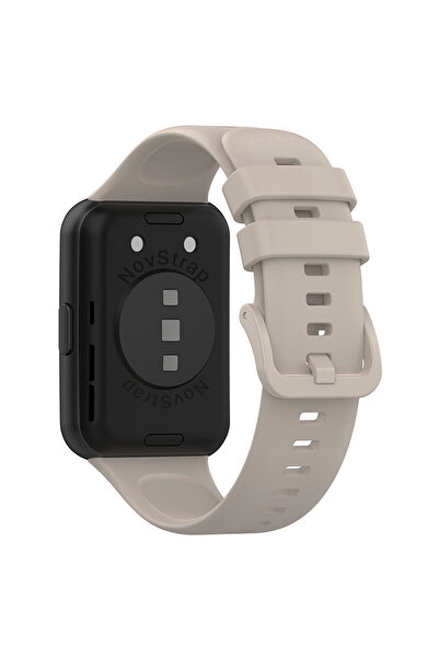 NovStrap Huawei Watch Fit 2 Uyumlu Kordon Tam Uyumlu Pimli Silikon Kordon Kayış