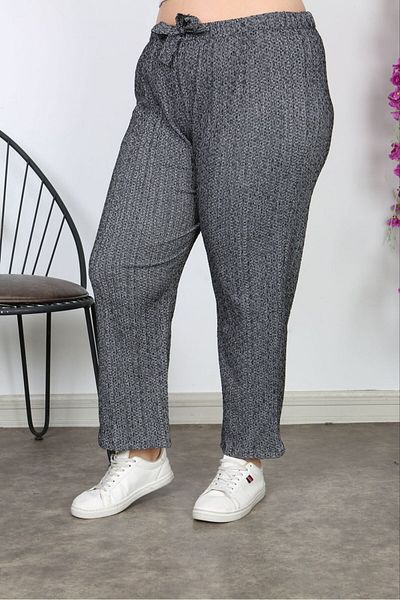 volkitolki Knitted Stretchy Lycra Seasonal Soft Comfortable Fabric Trousers