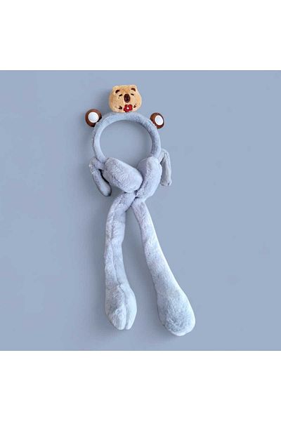 Aware Time Children's Plush Figured Movable Ear Movable Sound Winter Earmuff